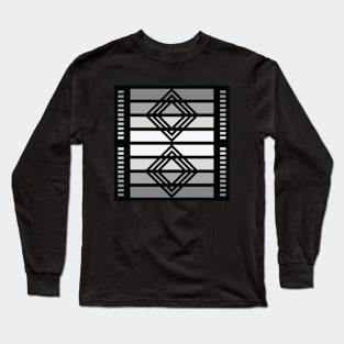 “Dimensional Squares” - V.1 Grey - (Geometric Art) (Dimensions) - Doc Labs Long Sleeve T-Shirt